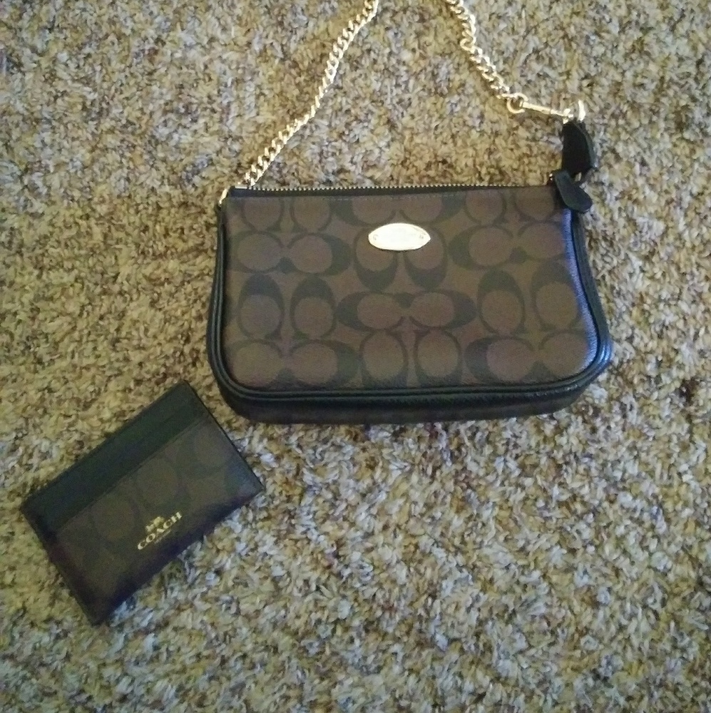 Coach purse and card holder